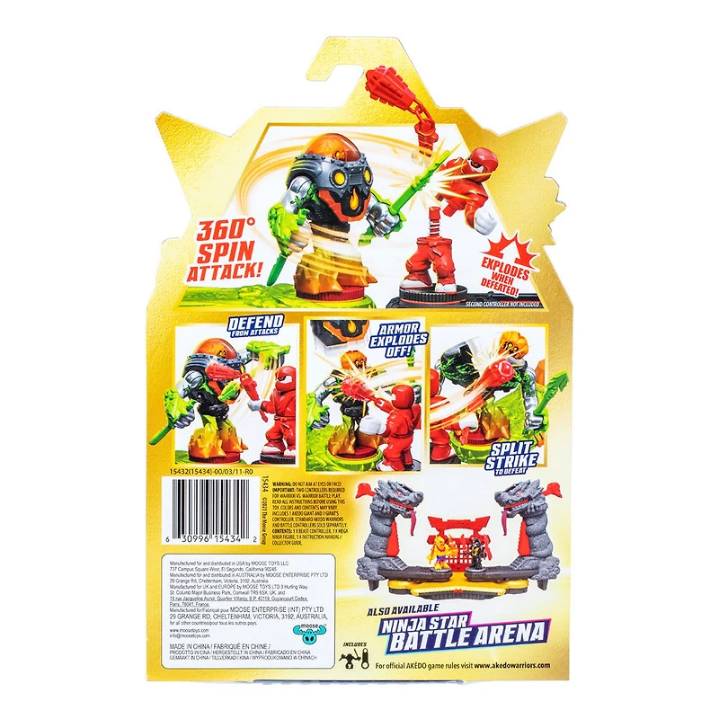 Legends of Akedo Ninja Fury Ninja Bosses, 360˚ Spin Attack, Armor Pops Off