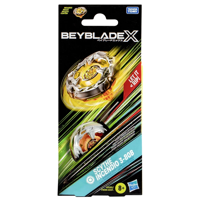 Beyblade X Booster Pack toupie Scythe Incendio 3-80B