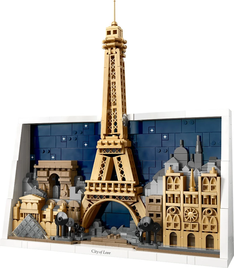 LEGO Architecture Paris - La Ville de l'Amour, Monuments de Paris, Ensemble de Construction de Décoration Intérieure pour Adultes 21064