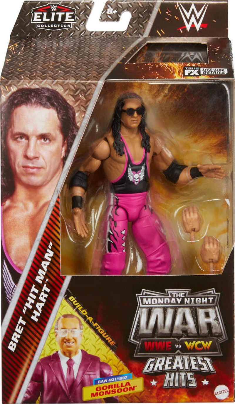 WWE-Figurine articulée Bret 'Hit Man' Hart Monday Night War