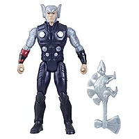 Marvel Mech Strike Mechasaurs Thor Action Figure, with Weapon Accessory (4 Inch)