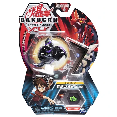 Bakugan, Darkus Serpenteze, 2-inch Tall Collectible Action Figure and Trading Card