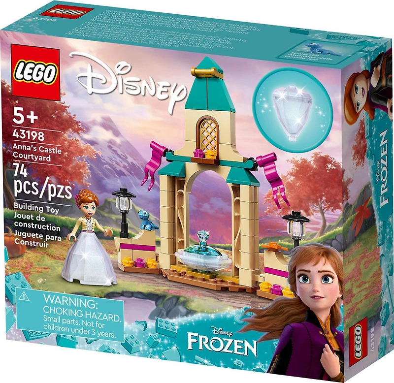 LEGO  Disney La cour du château d'Anna 43198 Ensemble de construction (74 pièces)