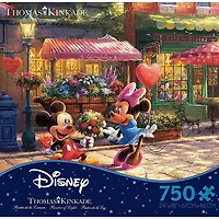 Ceaco - Thomas Kinkdade - Mickey and Minnie Sweetheart Café casse-tête (750 pc) - Édition anglaise