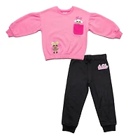 L.O.L SURPRISE! - 2 Piece Combo Set - Pink and Black- Size 2T - Toys R Us Exclusive