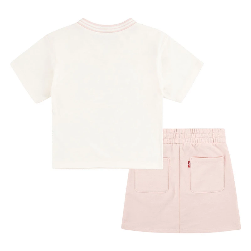 Ensemble T-shirt and Jupe Levis- Rose 