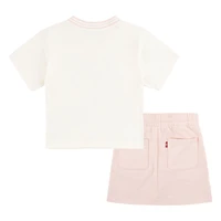 Ensemble T-shirt and Jupe Levis- Rose 