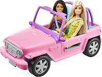 Barbie-Coffret Véhicule avec 2 Poupées et un 4x4