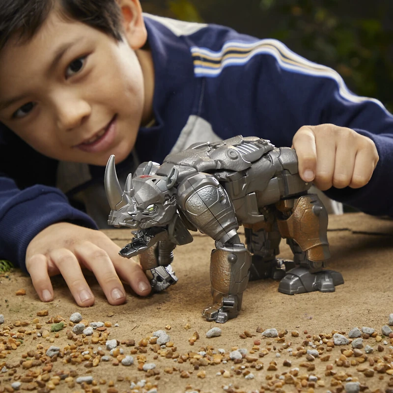 Transformers: Rise of the Beasts, figurine convertible Smash Changer Rhinox de 22,5 cm