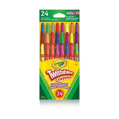 Crayons de cire Twistables effets amusants