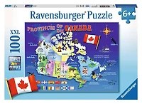 Ravensburger - Carte du Canada casse-têtes 100pc