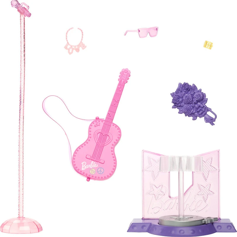Barbie Carrières 65 anniversaire Vedette Pop et 10 accessoires
