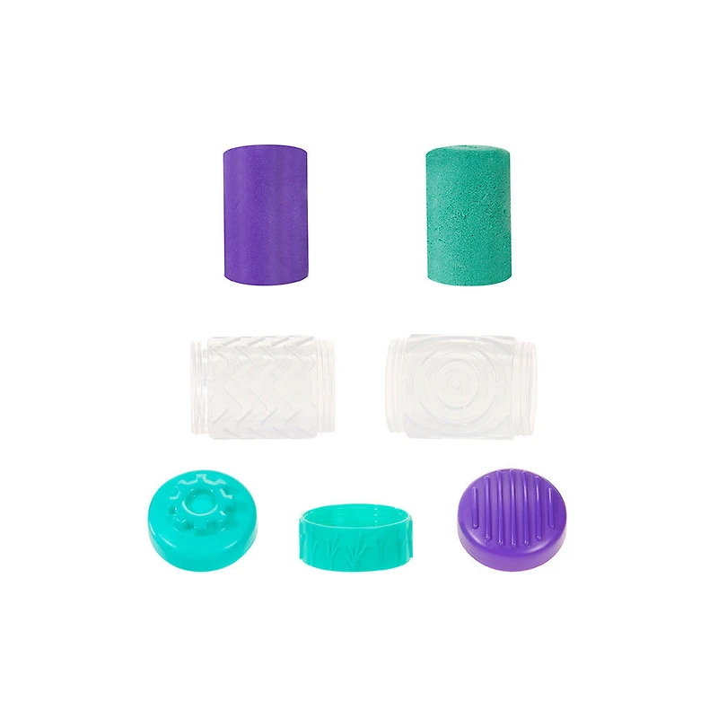 Wonder Factory Never Dry Dough & Sand Starter Set - Purple Dough + Teal Sand