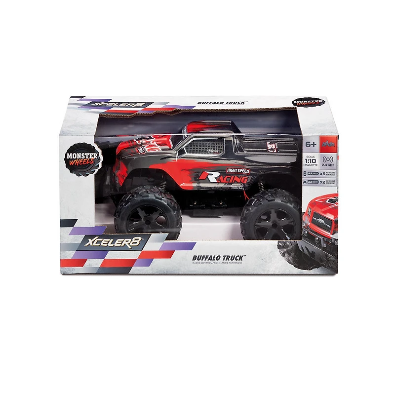 Xceler8 1:10 RC  Scale High Speed Buffalo Truck Black/Red - R Exclusive