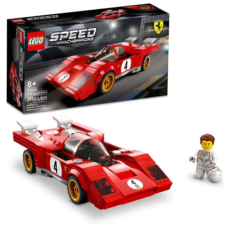 LEGO Speed Champions 1970 Ferrari 512 M 76906 Ensemble de construction (291 pièces)