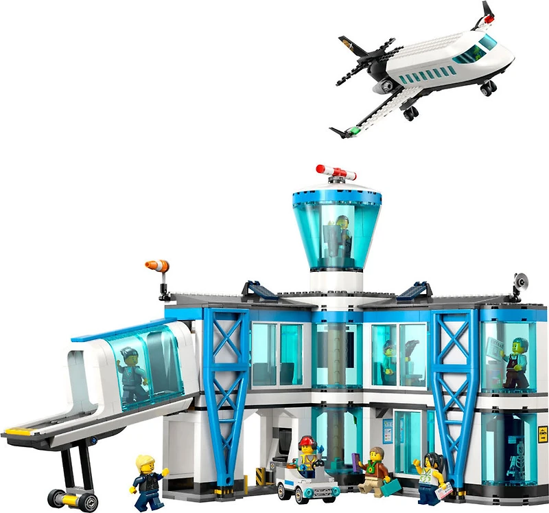 LEGO City Airport with Airplane Building Toy Building Toy for Kids, Boys & Girls, Ages 8+ - 60502