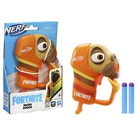 Nerf Fortnite Micro Doggo, mini-blaster à fléchette, design Fortnite Doggo