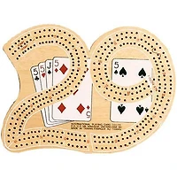 Planche Cribbage en bois de 74 cm