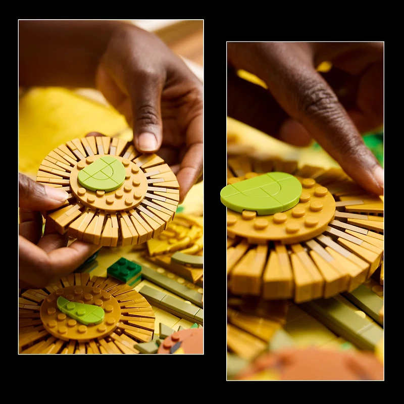 LEGO Art Vincent Van Gogh - Les Tournesols, Ensemble de Construction d'oeuvre d'Art Murale et Idée de Décoration 31215