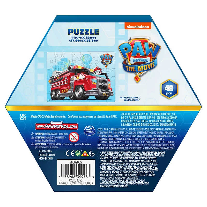 PAW Patrol The Movie, 48 Piece Jigsaw Puzzle, Marshall