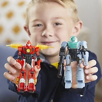 Transformers EarthSpark Cyber-Combiner Terran Twitch and Robby Malto Action Figures