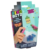 Pixobitz, Clear Pack with 156 Exclusive No Heat Water Fuse Beads, Decos and Accessories for 3D Creations, Christmas Gifts, Arts and Crafts