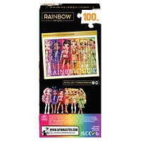 Rainbow High, 100-Piece Jigsaw Puzzle in Easy Storage Tower Gift for Girls Fashion Dolls Toys Accessories