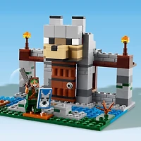 LEGO Minecraft The Wolf Stronghold Fortress Playset Gift, Skeleton Explorer Toy 21261