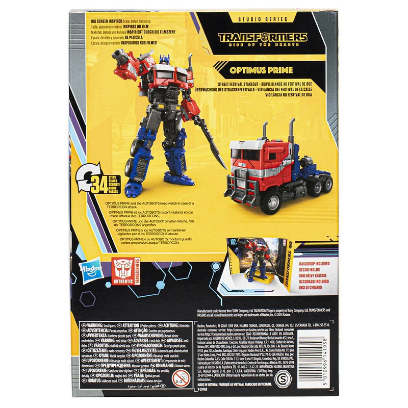 Transformers Generations Studio Series Buzzworthy Bumblebee 102BB, figurine Optimus Prime de 16,5 cm, classe Voyageur - Notre exclusivité