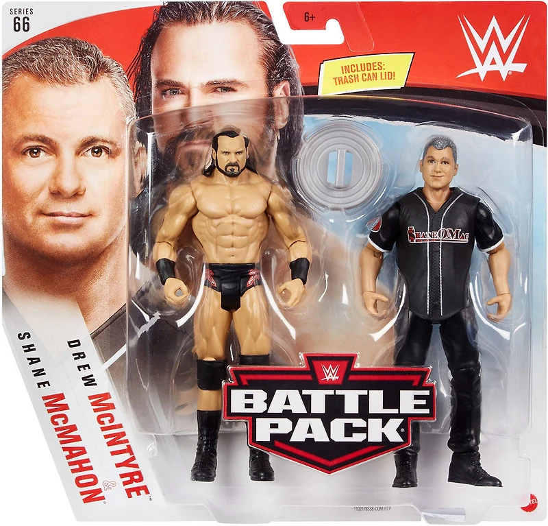 Coffret Combat WWE avec 2 figurines articulées de 15,2 cm (6 po) et tenues de ring