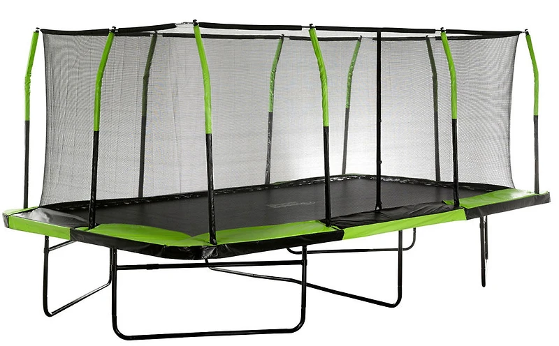 Upper Bounce - Mega Trampoline 10' X 17' - Fiber Flex Enclosure System - Easy Assemble