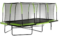 Upper Bounce - Mega Trampoline 10' X 17' - Fiber Flex Enclosure System - Easy Assemble