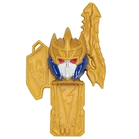 Power Rangers Dino Fury Dino Master Mode Gold Ranger Action Figure Toy with Dino Fury Key