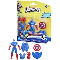 Marvel Avengers Epic Hero Series Battle Gear Captain America Action Figure