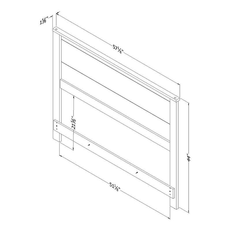 Fynn Tête de lit Double Chêne d'automne