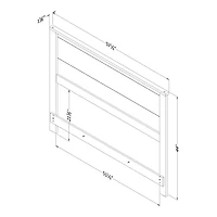Fynn Tête de lit Double Chêne d'automne