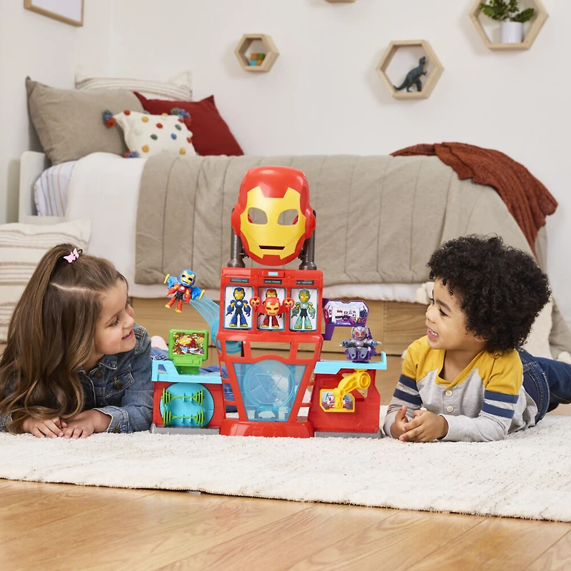 Marvel Iron Man and his Awesome Friends QG d'Iron Man, coffret électronique pour filles et garçons