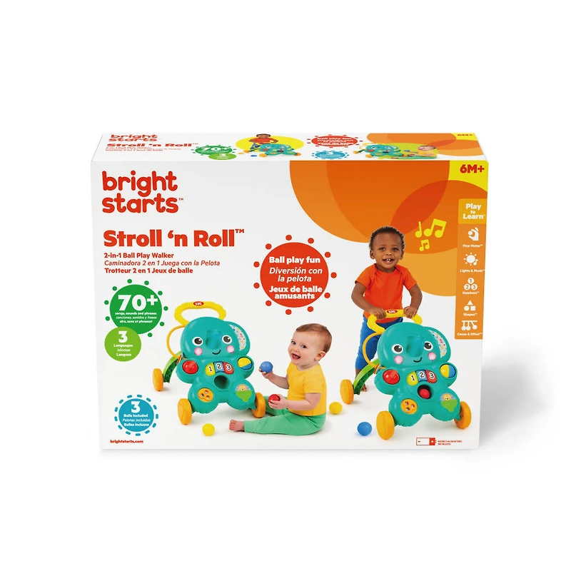 Trotteur et balle Stroll 'n Roll - Bright Starts
