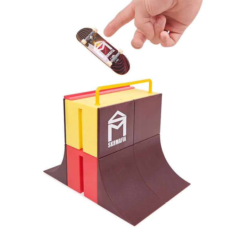 Tech Deck, Vert Wall 2.0, X-Connect Park Creator, Coffret rampe à construire et à personnaliser avec fingerboard exclusif