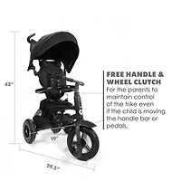 Rito Plus Folding Stroller/ Trike Black