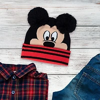 Disney Mickey Mouse 3D Cold Weather Hat Black, Red
