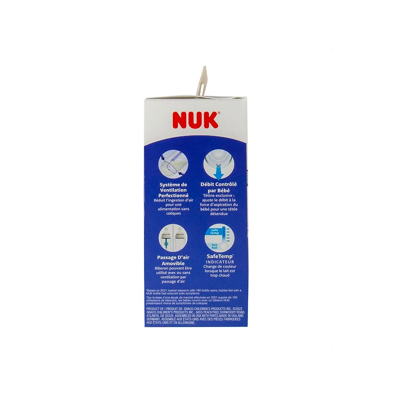 NUK Smooth Flow Pro Anti-Colic Bottle, 5oz, 1PK