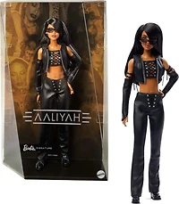 Barbie-Poupée Signature Aaliyah de collection-avec tenue en similicuir