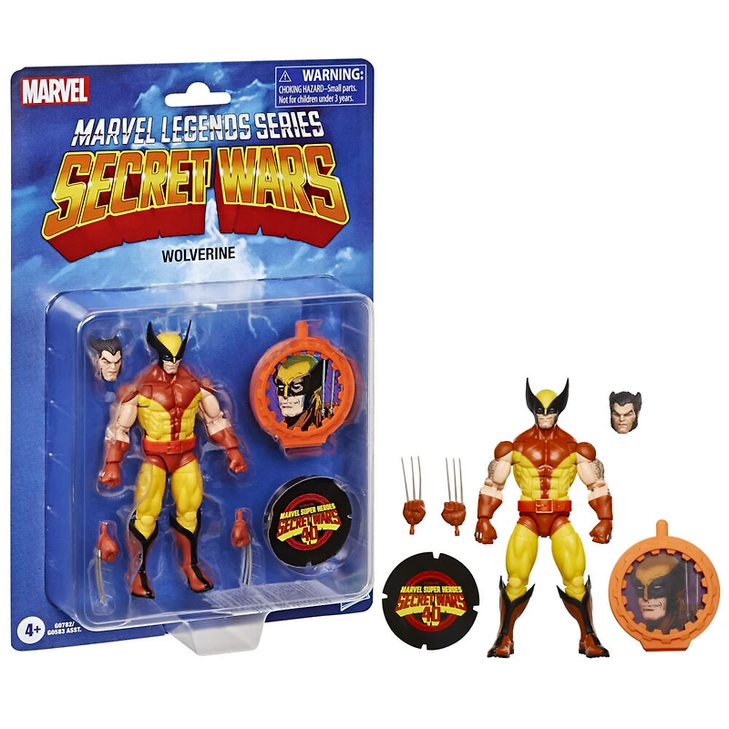 Marvel Legends Series Wolverine, figurine de collection de 15 cm, inspirée des bandes dessinées rétro X-Men Marvel Secret Wars