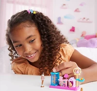Barbie Mini BarbieLand Collectible Pet Boutique Playset with 1.5-inch Barbie Doll, Interactive Play Areas for Storytelling Fun