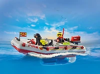 Playmobil - Bateau de pompier et scooter des mers