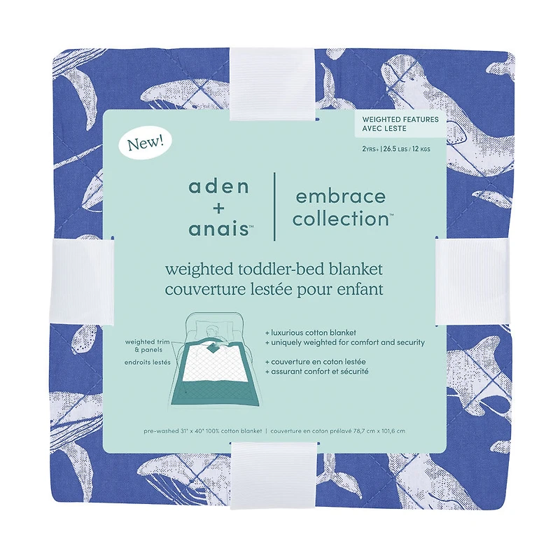 Aden + Anais Toddler-Bed Weighted Blanket