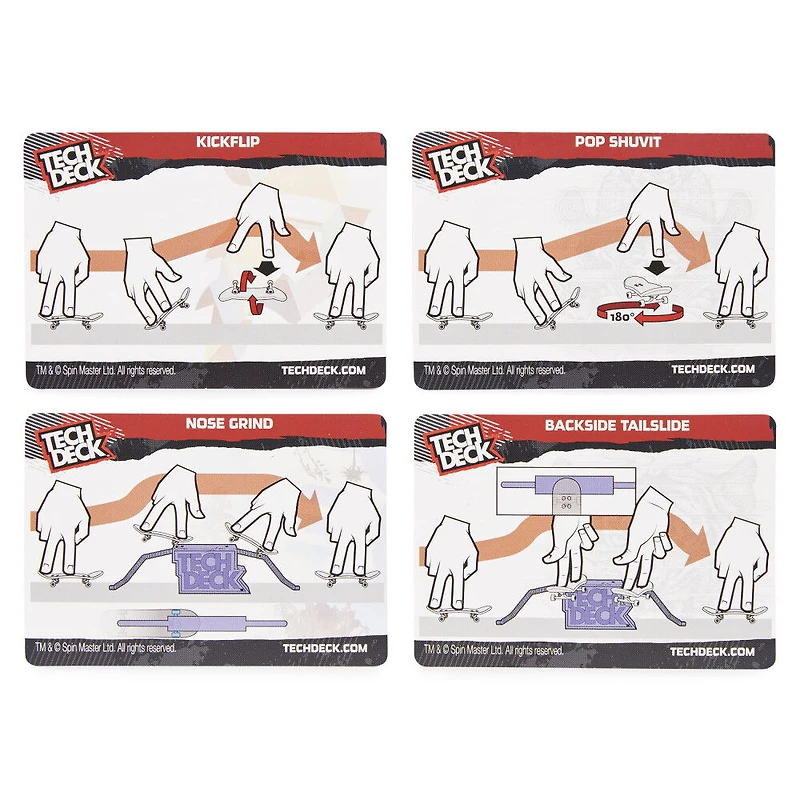 Tech Deck, Primitive Versus Series, Coffret de 2 fingerboards à collectionner et obstacle