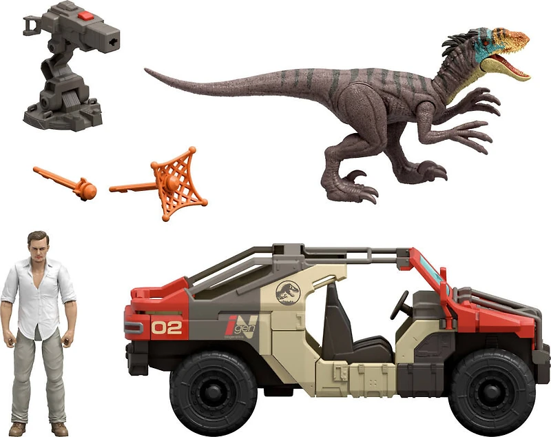 Jurassic World: Renaissance-Coffret Véhicule Combat