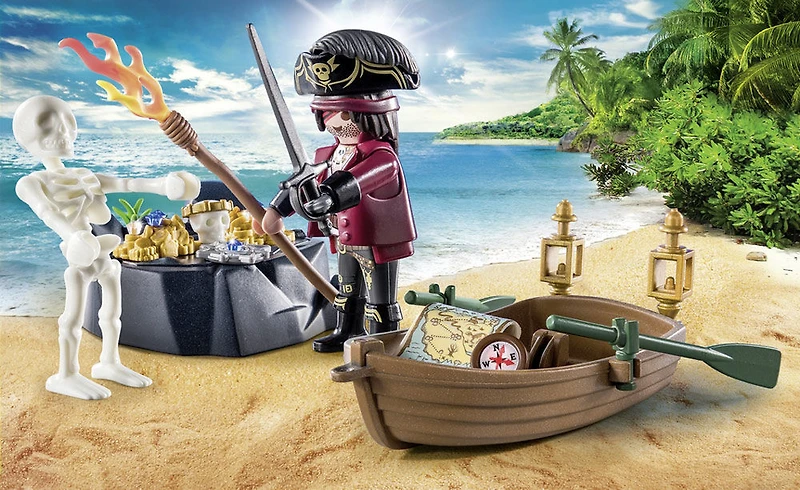 Playmobil - Starter Pack Pirate et barque